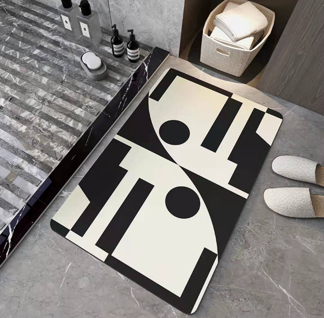 Soft Diatom Mud Floor Mat Bathroom Absorbent Non-slip