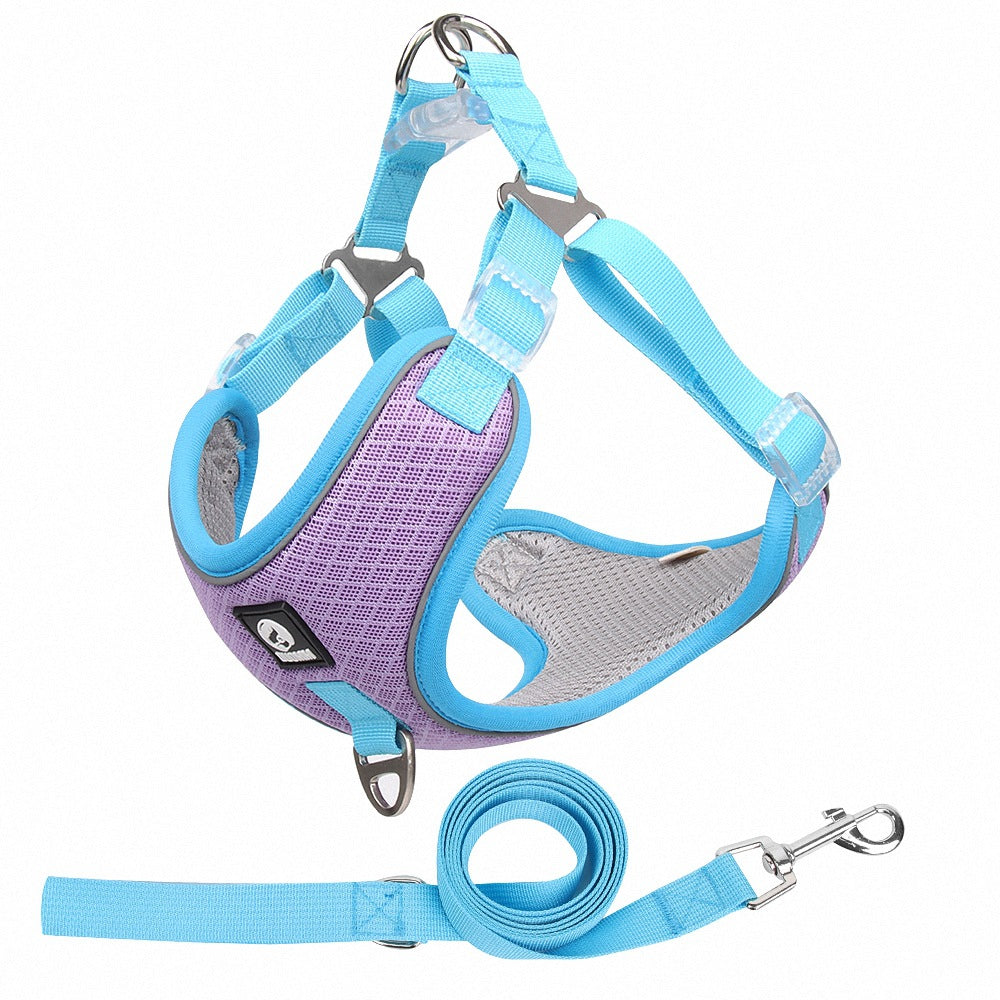 Breathable Pet Harness Adjustable Leash Pets Fashion