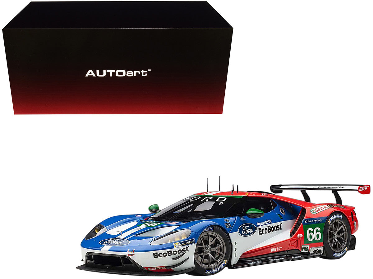 Ford GT #66 B. Johnson - S. Mucke - O. Pla Le Mans (2016) 1/18 Model Car by Autoart LuxuryLifeWay Online Store