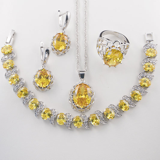 Flower basket earring set