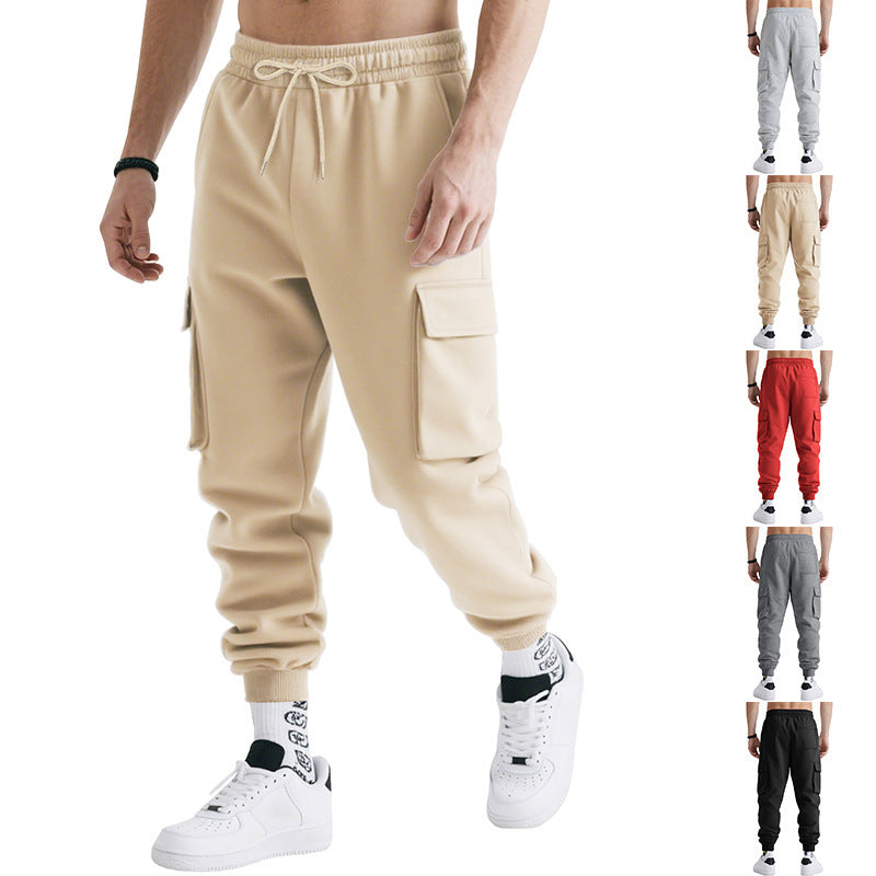Loose Leisure Sports Men's Multi-pocket Workwear Trousers NorixaFashion.com