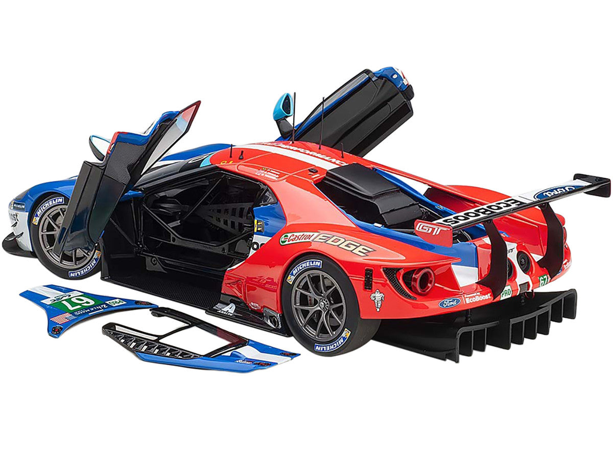 Ford GT #67 Harry Tincknell - Andy Priaulx - Pipo Derani "Ford Chip Ganassi Team UK" 24H Le Mans (2017) 1/18 Model Car by Autoart LuxuryLifeWay Online Store