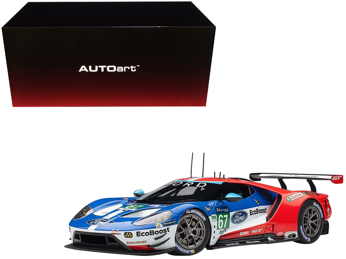 Ford GT #67 Harry Tincknell - Andy Priaulx - Pipo Derani "Ford Chip Ganassi Team UK" 24H Le Mans (2017) 1/18 Model Car by Autoart LuxuryLifeWay Online Store
