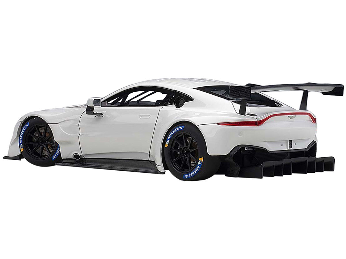 2018 Aston Martin Vantage GTE Le Mans PRO White with Carbon Accents 1/18 Model Car by Autoart LuxuryLifeWay Online Store