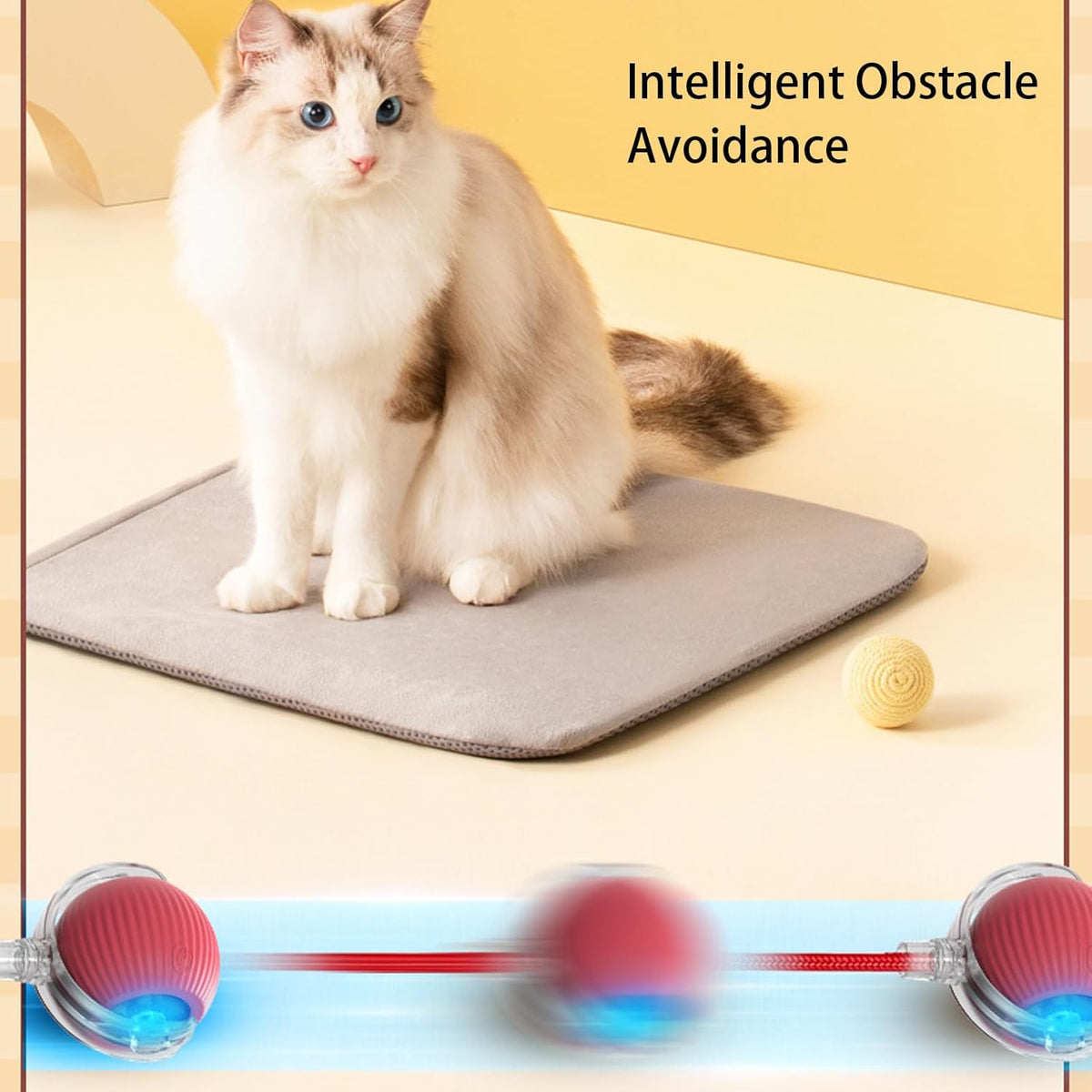 Rolling Ball Ball For Dogs Doggie Ball Interactive Dog Smart Ball Toy Interactive Cat Ball Toy 360  Smart Automatic Rolling Pet Ball Pets Fashion