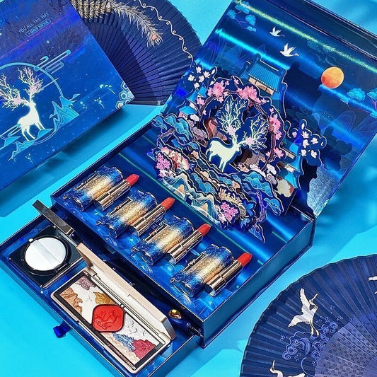 Red Eye Shadow Makeup Suit CJD2