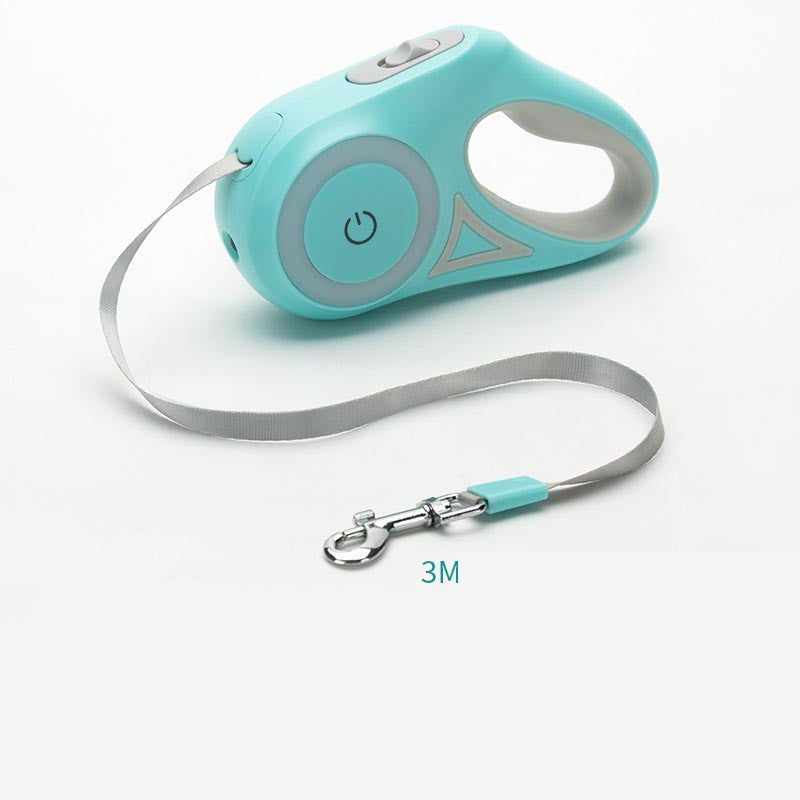 Retractable Dog Leash with Collar Pets Fashion