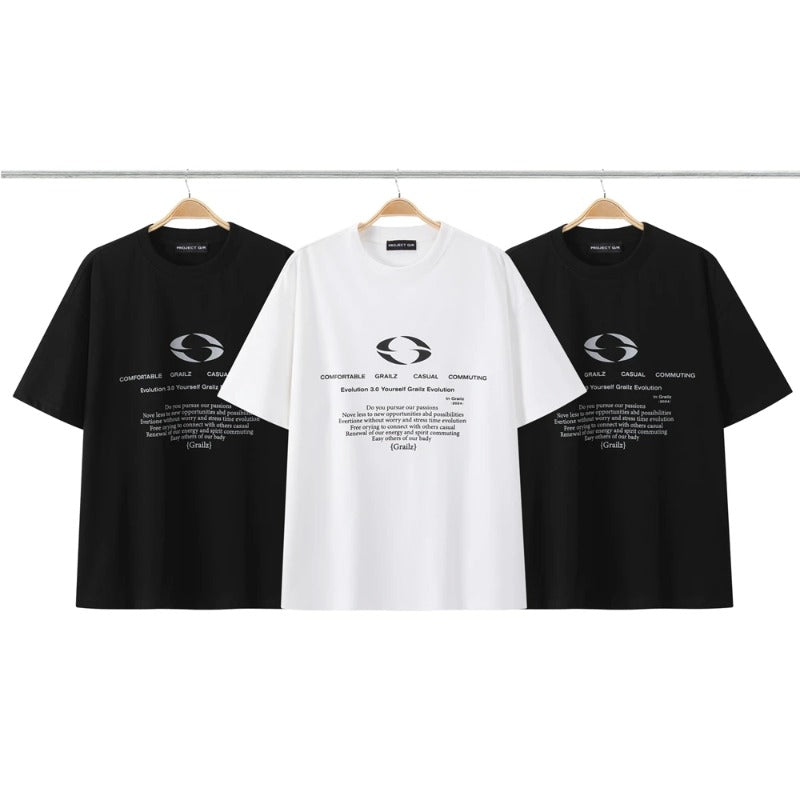 Grailz Unisex Casual T-Shirt with Boomerang Print Pi-Mart