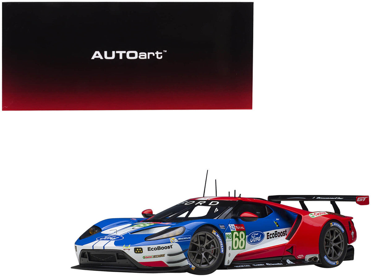 Ford GT #68 Sebastien Bourdais - Joey Hand - Dirk Muller 24H of Le Mans (2019) 1/18 Model Car by Autoart LuxuryLifeWay Online Store