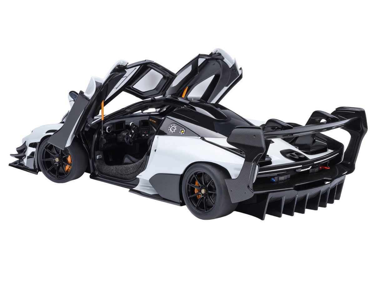 McLaren Senna GTR Silica White with Black Top 1/18 Model Car by Autoart LuxuryLifeWay Online Store