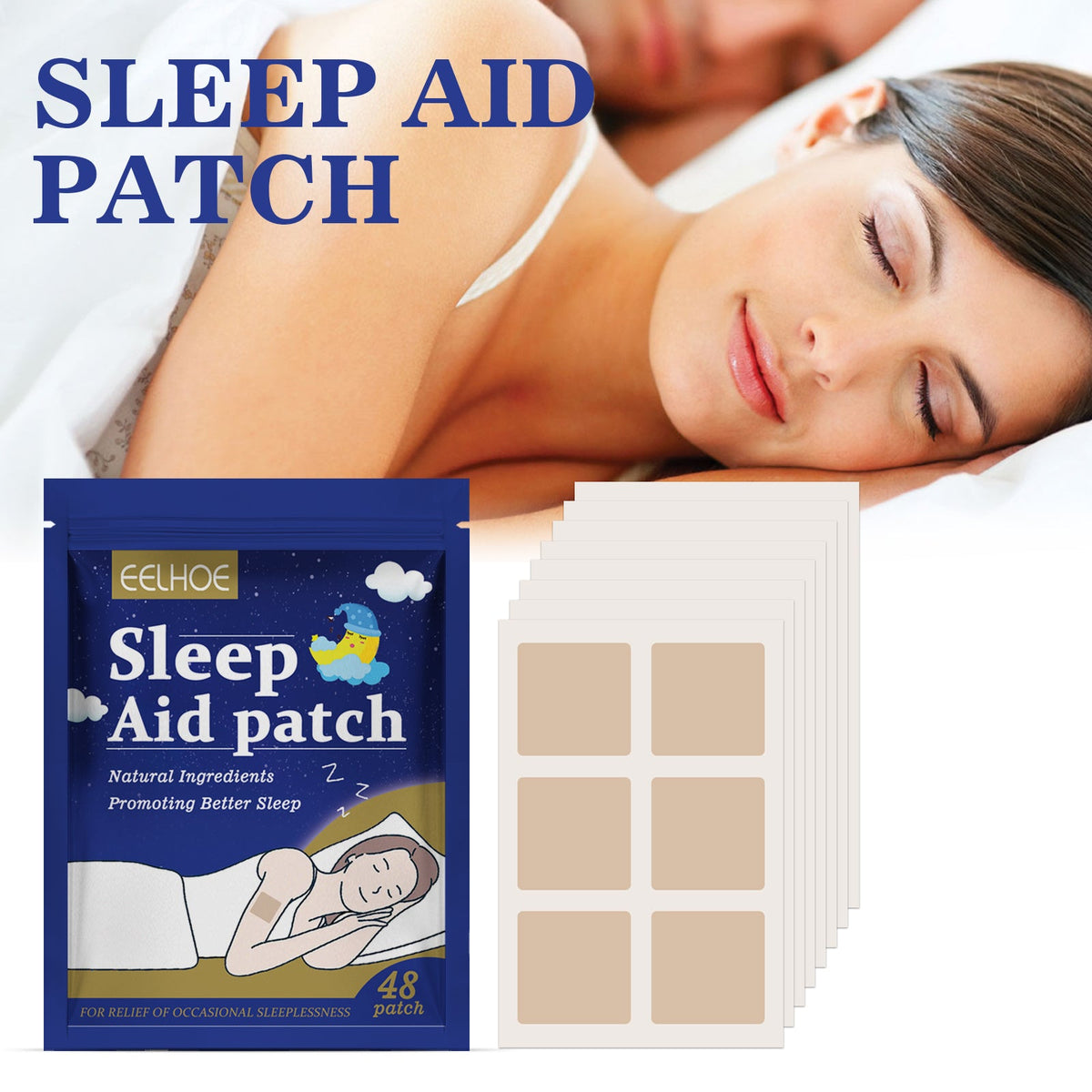 Sleeping Patch 48 Pieces, 6 Patches Per Pack, 8 Pieces Per Bag Tri Light Beauty