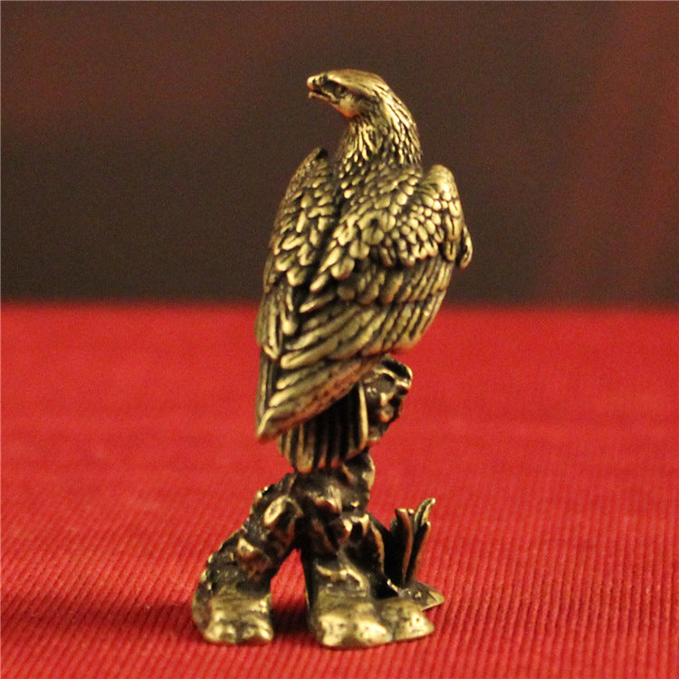 Brass Eagle Eagle Looking Ahead Bronze Sculpture PearlNestDecor.com