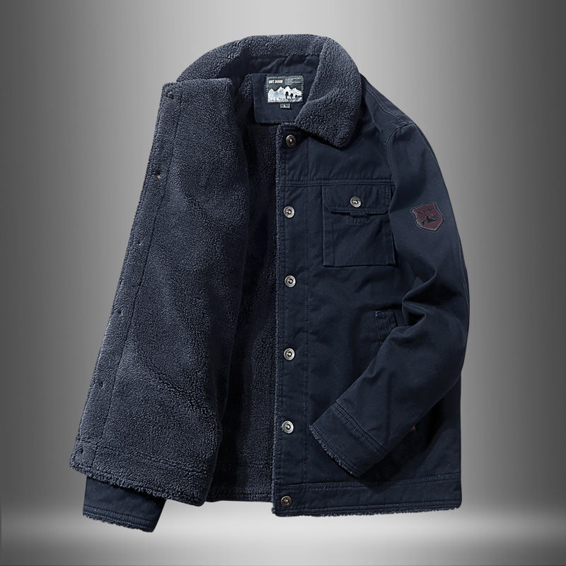Men's Thick Fleece Short Cotton Jacket Best YouTube Store