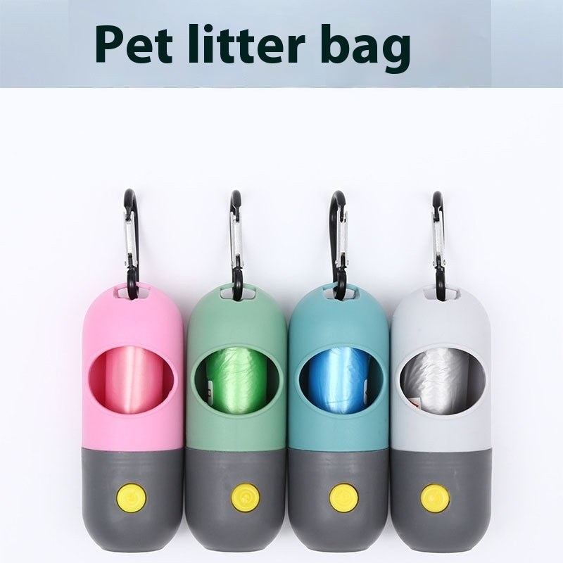 Led Light Pet Waste Bag Dispenser For Dogs Cats Dog Poop Scooper Bags Waste Bags Holder Dispensers Pet Clean Accessories Pets Fashion