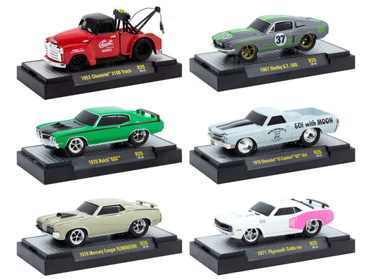 "Ground Pounders" 6 Cars Set Release 29 IN DISPLAY CASES Limited Edition 1/64 Diecast Model Cars by M2 Machines LuxuryLifeWay Online Store