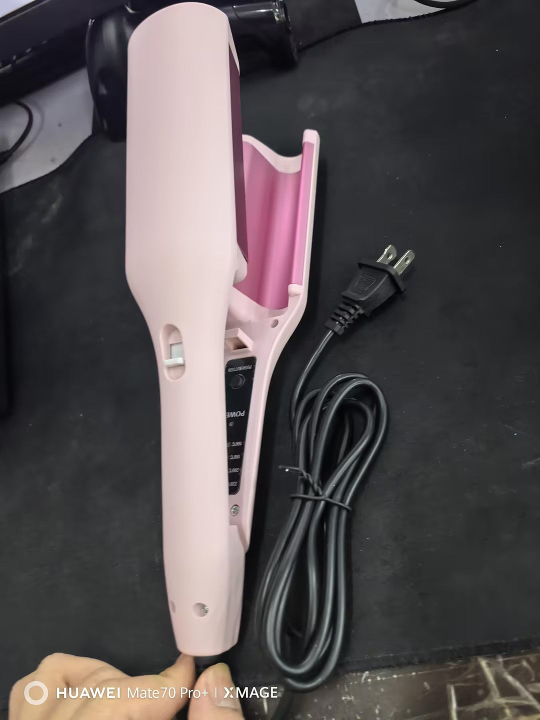 Hair Curling Iron 32mm Deep Wave Hair Curler 4 Temperature Adjustable Fast Heating Crimping Iron Styler Wand For All Hair Style LadyShow.Store