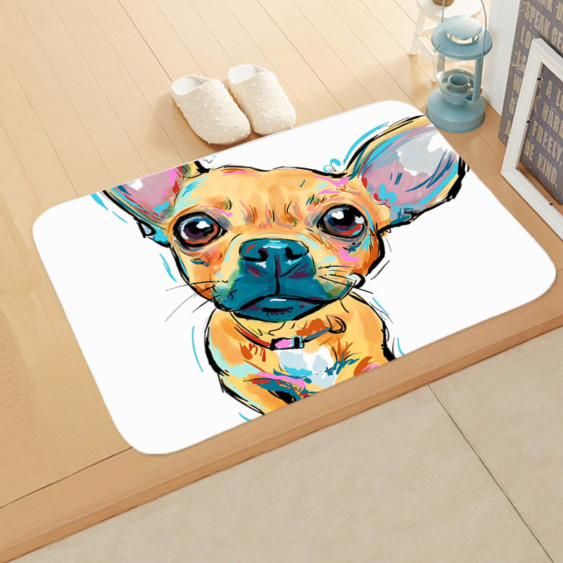 Digital Printing Floor Mat Bathroom Kitchen Toilet Absorbent non-slip Mat