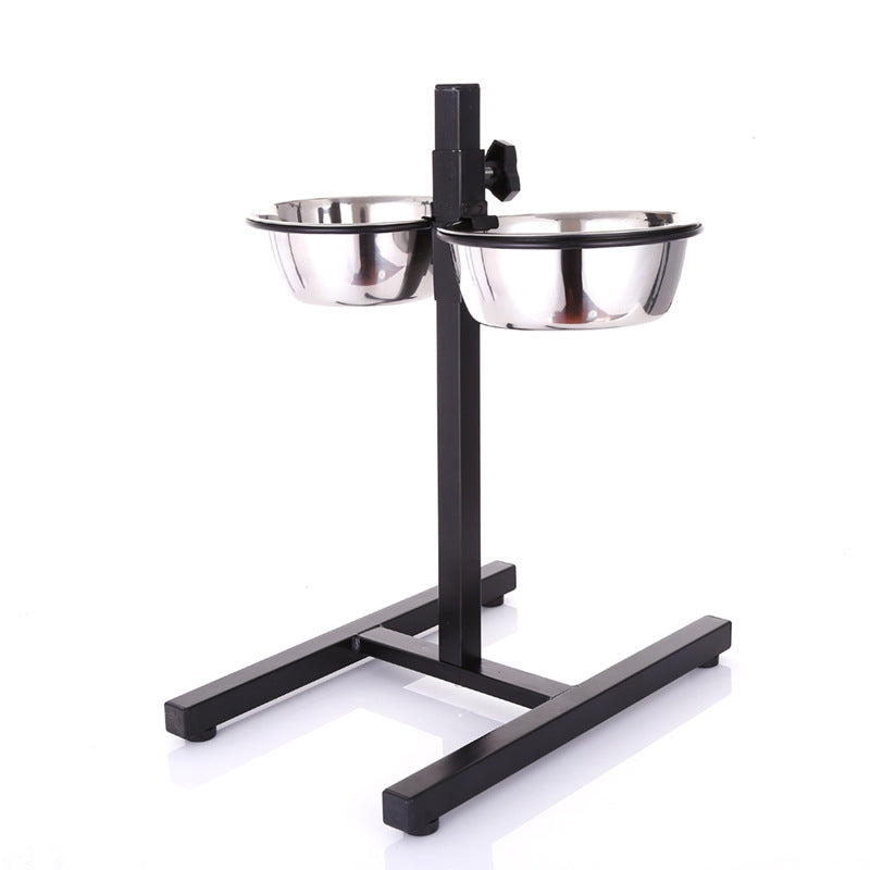 Stainless steel liftable dog bowl Pets Fashion