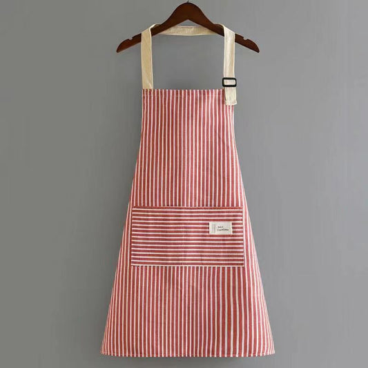 Cotton And Linen New Apron Women's Kitchen Home Summer Thin PearlNestDecor.com