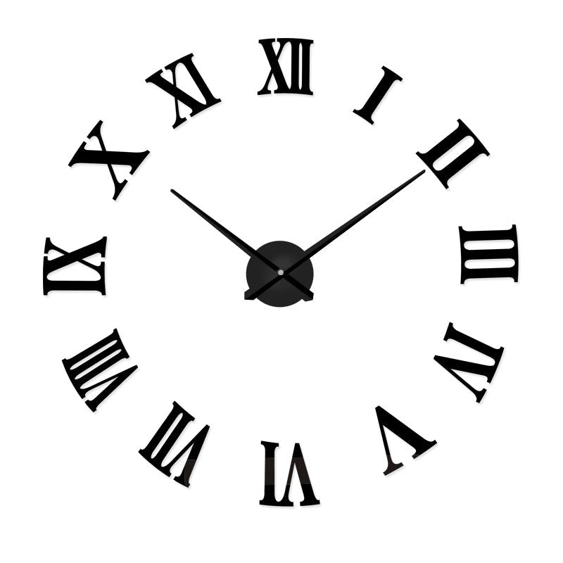 European mirror wall clock creative clock PearlNestDecor.com