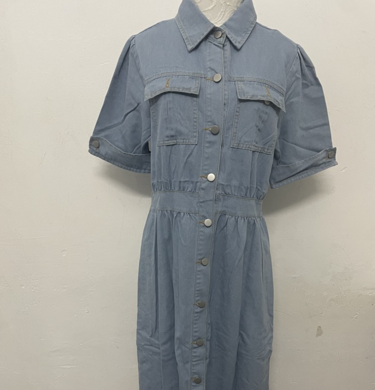 Casual Denim Dress for Women Pi-Mart