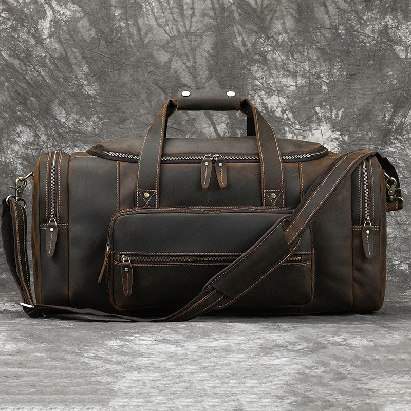 Men's Genuine Leather Handbag Large-Capacity Crossbody Bag LadyShow.Store