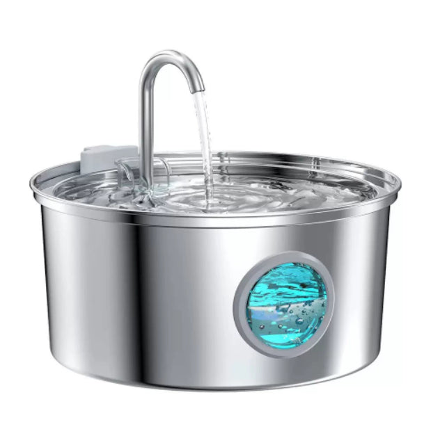 Stainless Steel Water Dispenser Automatic Fountain Pets Fashion