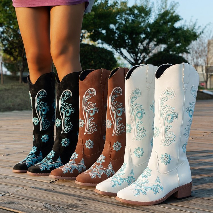 Plus Size High Cylinder Below The Knee Boots LadyShow.Store