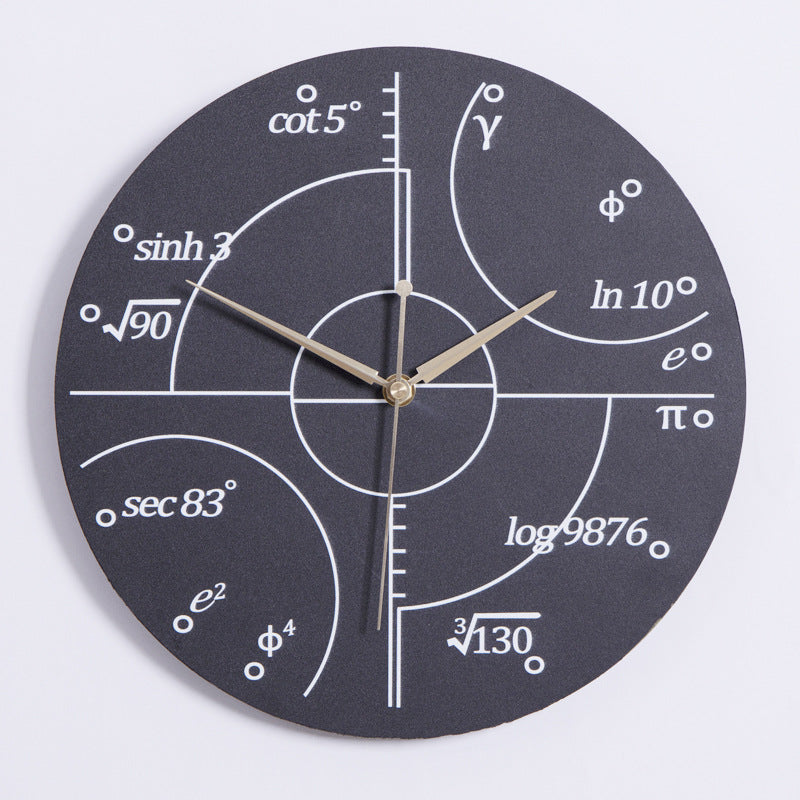 Living Room Creative Function Formula Wall Clock PearlNestDecor.com