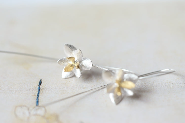 Chinese style s925 flower earrings LadyShow.Store