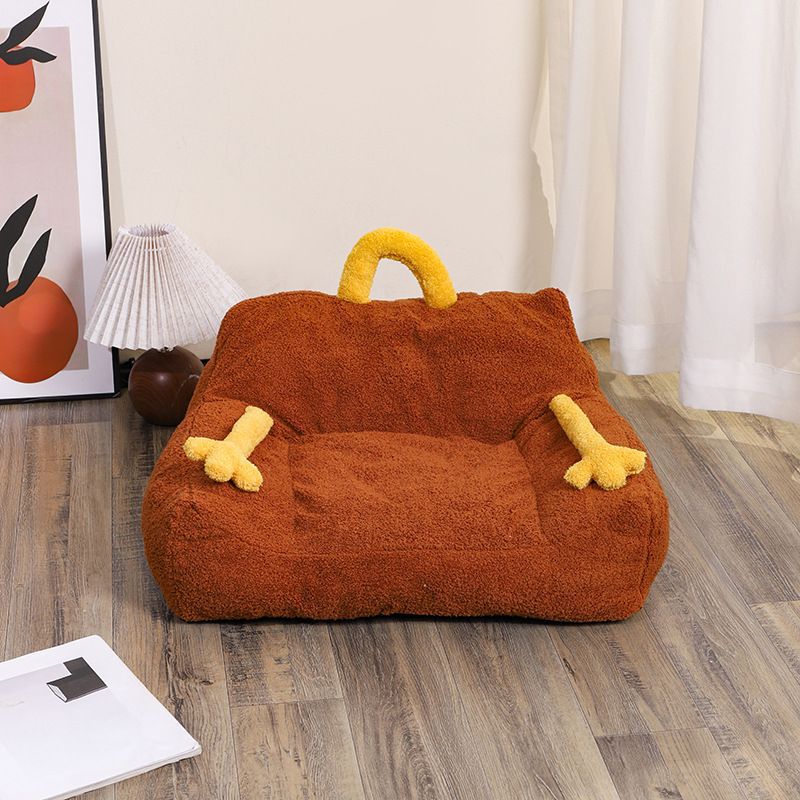 Pet Nest Multi-Color Cute Wind Cartoon Cat Nest Dog Nest Sofa Nest Suitable Small And Medium-Sized Cats And Dogs Four Seasons Washable Small Pet Bed Pets Fashion