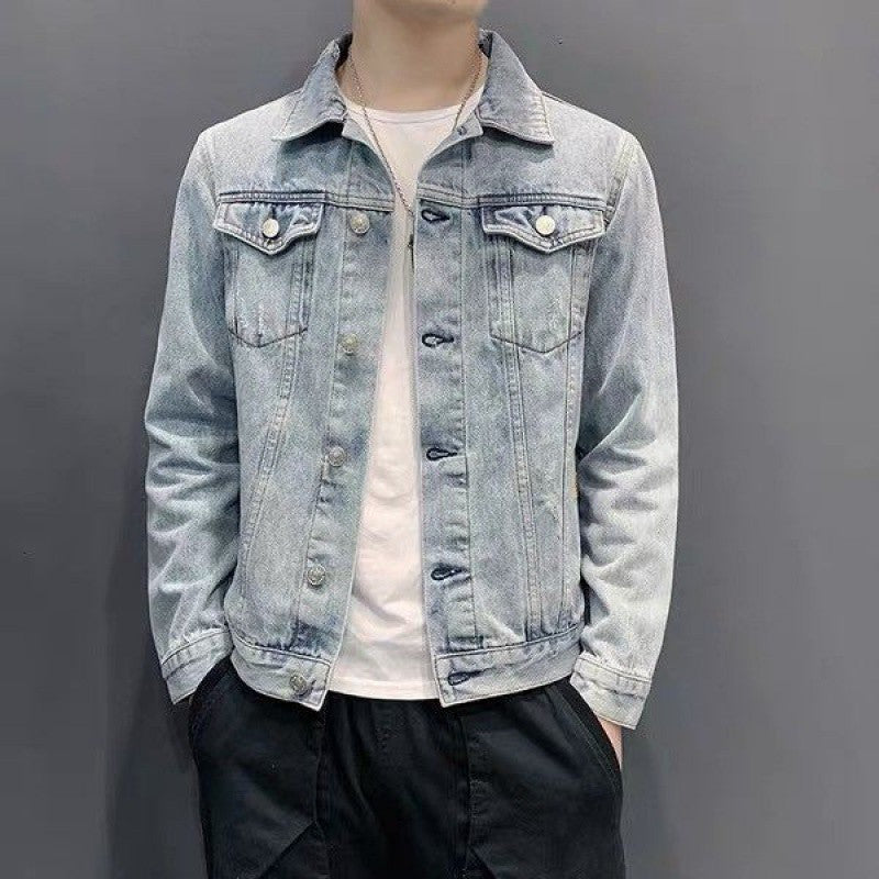 Men's Casual Denim Jacket Pi-Mart