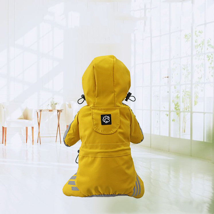 Dog Raincoat Full Package Four Feet Waterproof Rain Cape Pet Products Pets Fashion