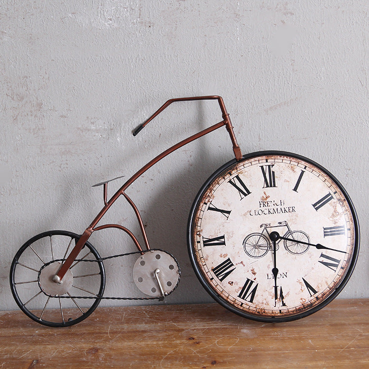 Creative bicycle wall clock PearlNestDecor.com