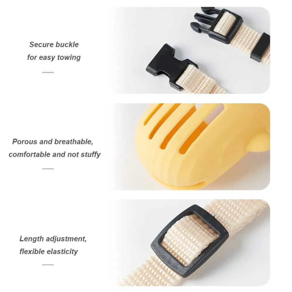 Portable Dog Muzzle Breathable Anti-Biting Dog Mouth Cover Adjustable Pet Basket Muzzles For Small Medium Pet Accessories Pets Fashion