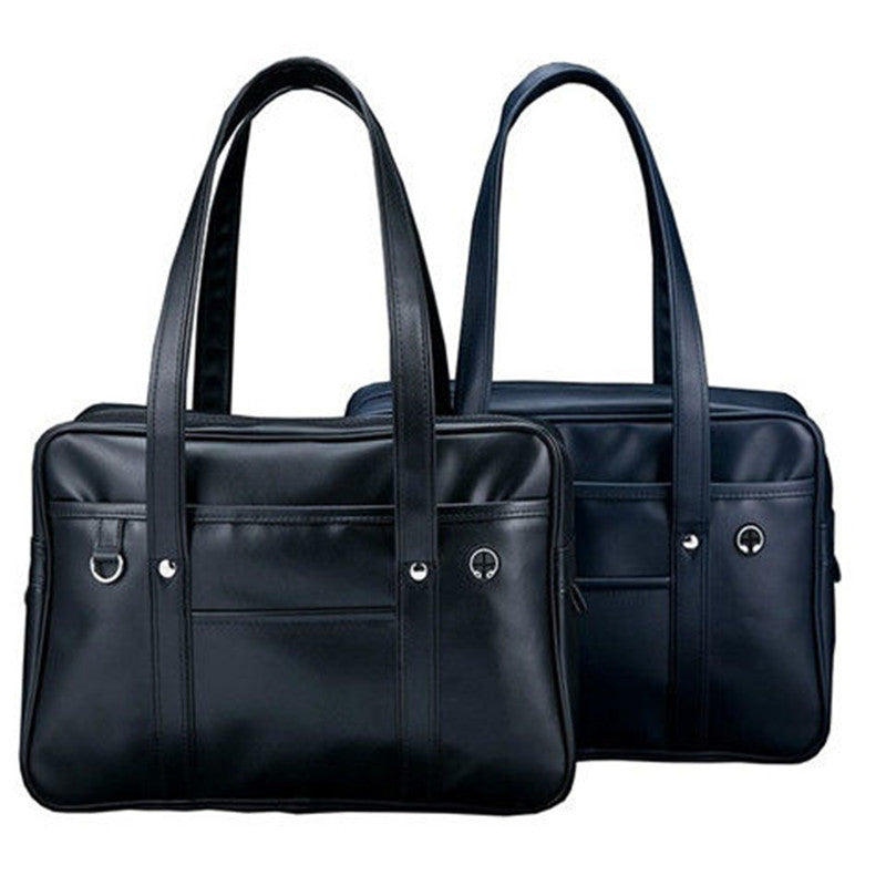 PU Uniform Bag, JK Large Handbag, School Bag With A Campus-supplied Feel, Japanese-style Female High School Student Bag, Unisex Shoulder Briefcase LadyShow.Store