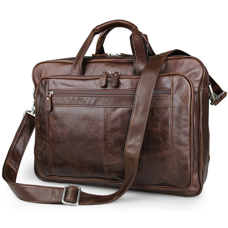 Men's leather briefcase CJD