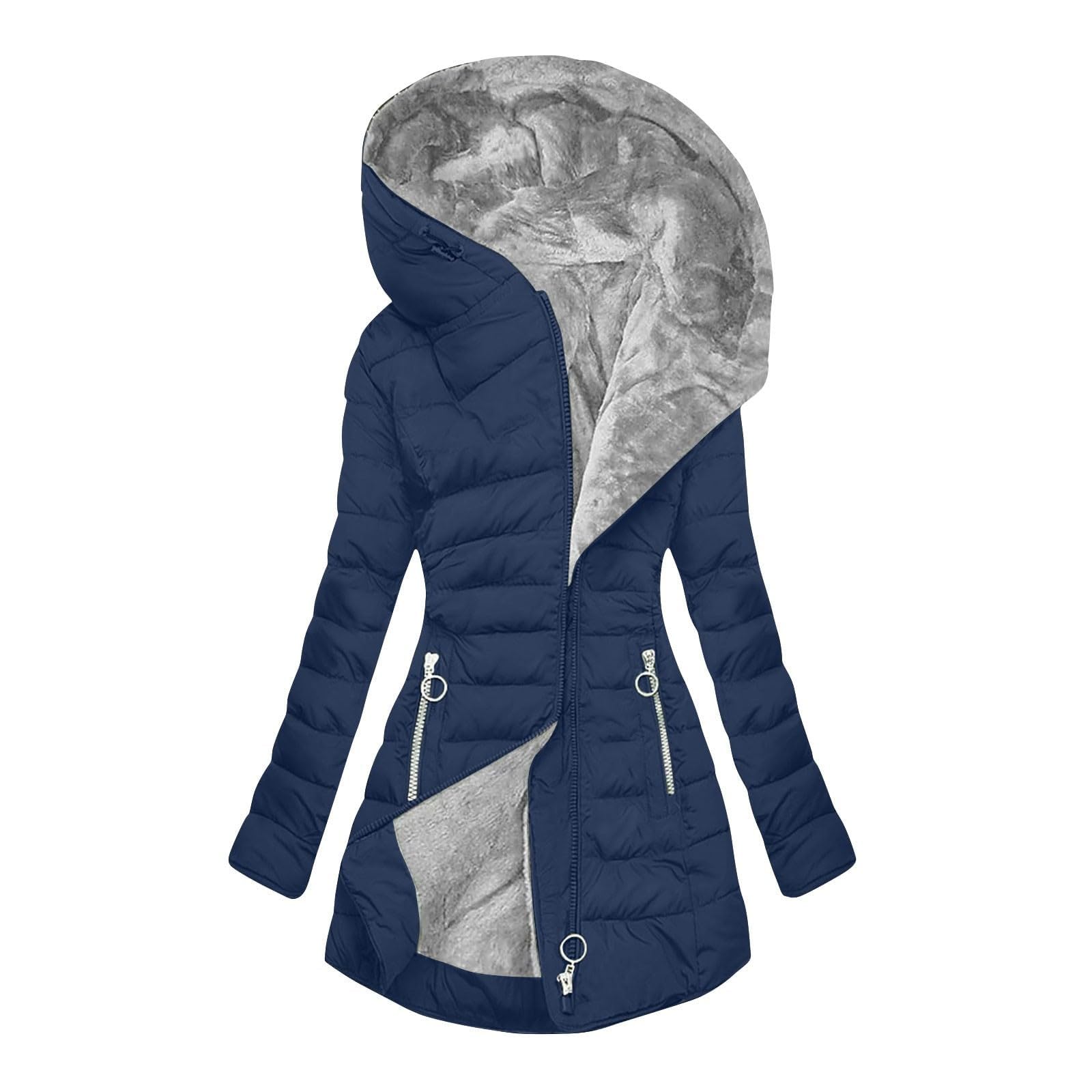 Hooded long-sleeved warm and velvet cotton jacket LuxuryLifeWay Online Store