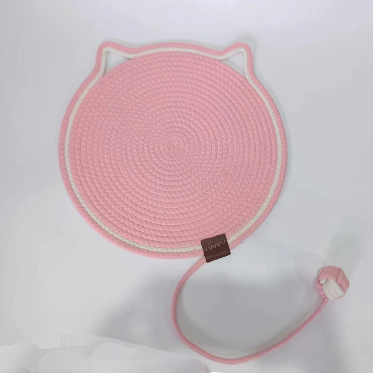 Braided Cotton Rope Cat Claw Mat Self Hi Ball One Piece Sleeping Mat Washable Anti Sticky Scratching Artifact Cat Scratching Mat Pet Products Pets Fashion