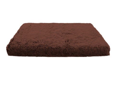 Plush Square Pet Bed Wave Memory Foam Deep Sleep Dog Sofa Bed Pets Fashion
