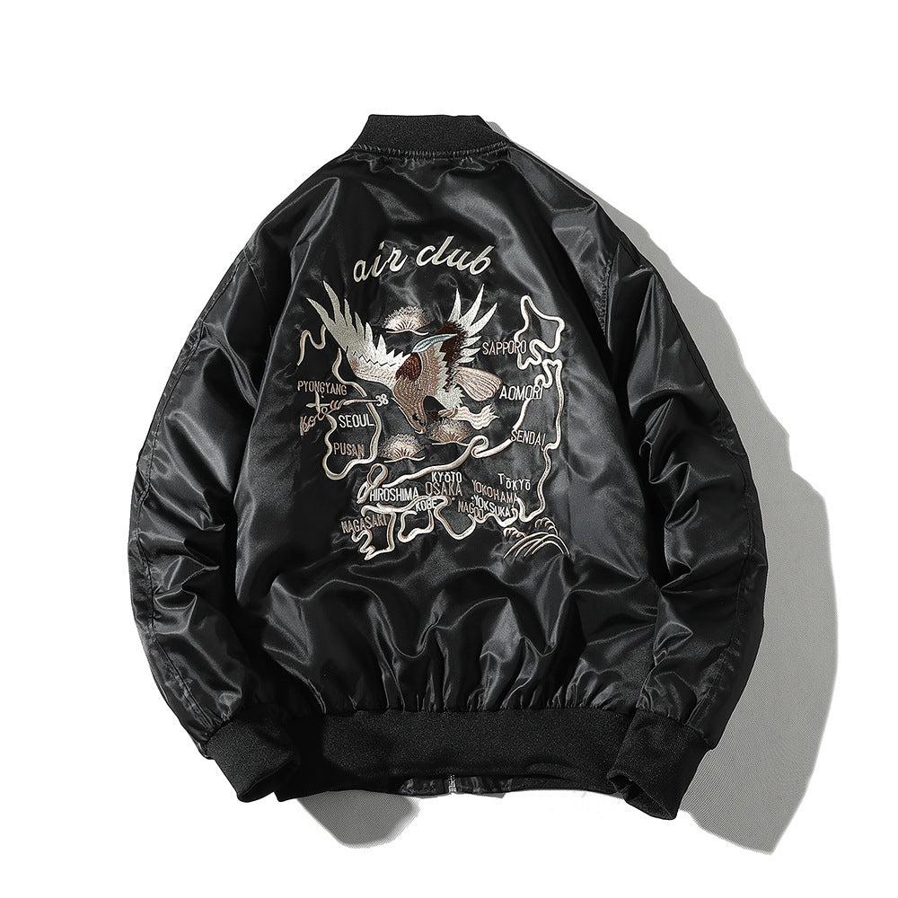 Bomber Jacket Men's Embroidered Baseball Uniform