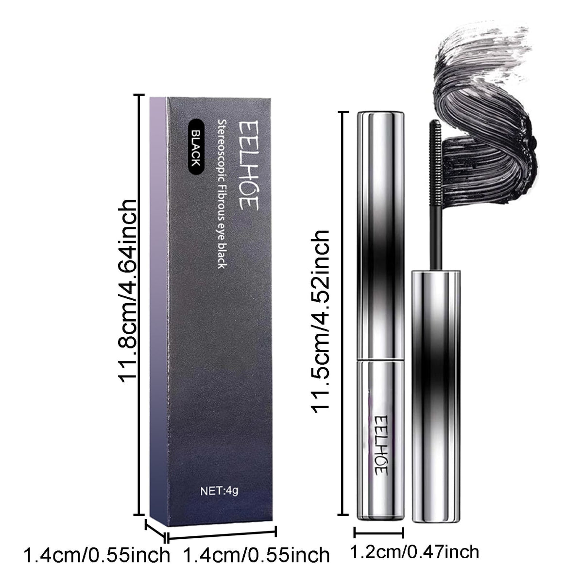Curly Mascara Black 4g Box Tri Light Beauty