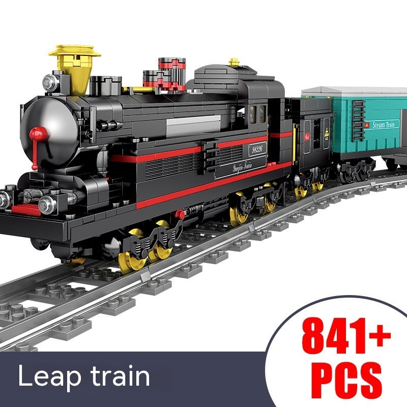 Electric Rail Train Model Children Education Small Particles Assembled Building Block Toys LuxuryLifeWay Online Store