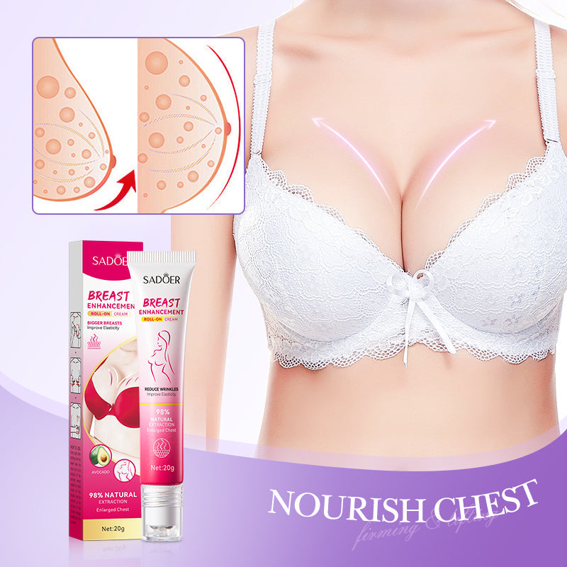 SADOER Breast Enhancement Roller Cream Foreign Version 20g Tri Light Beauty