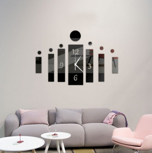 Creative DIY Clock Wall Stickers PearlNestDecor.com