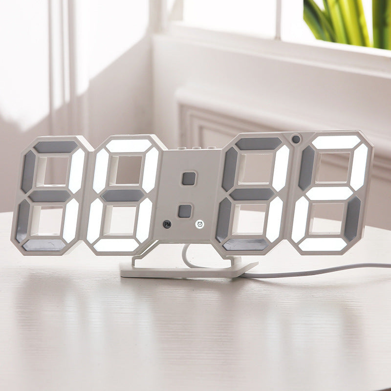 3D LED Wall Digital Clock PearlNestDecor.com