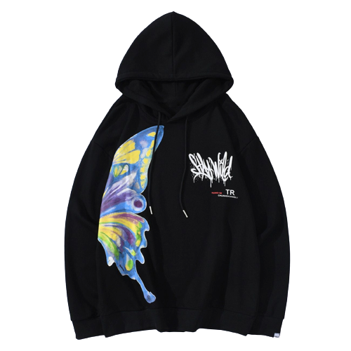 Butterfly print sweatshirt