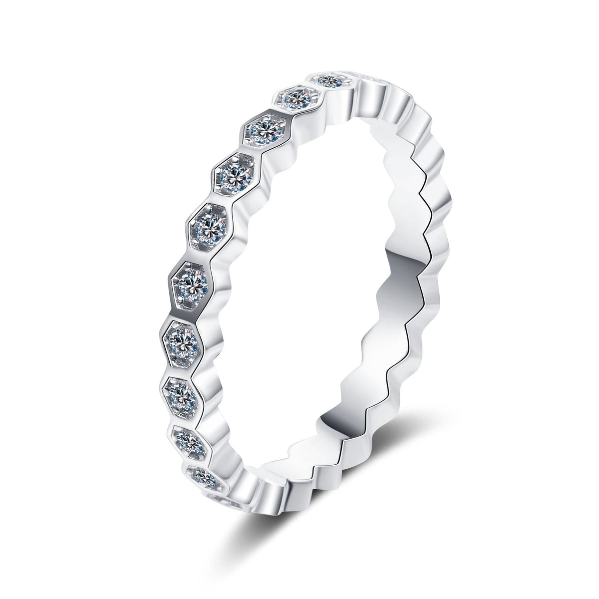 s925 sterling silver diamond wedding ring LadyShow.Store