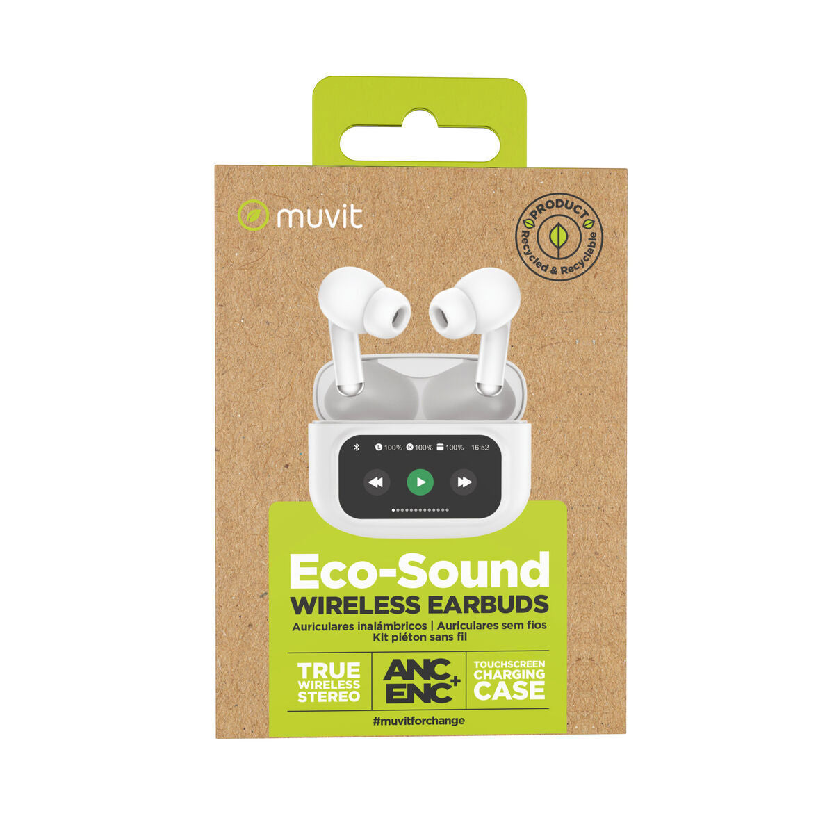 Headphones Muvit MCTWS0007 White LuxuryLifeWay Online Store