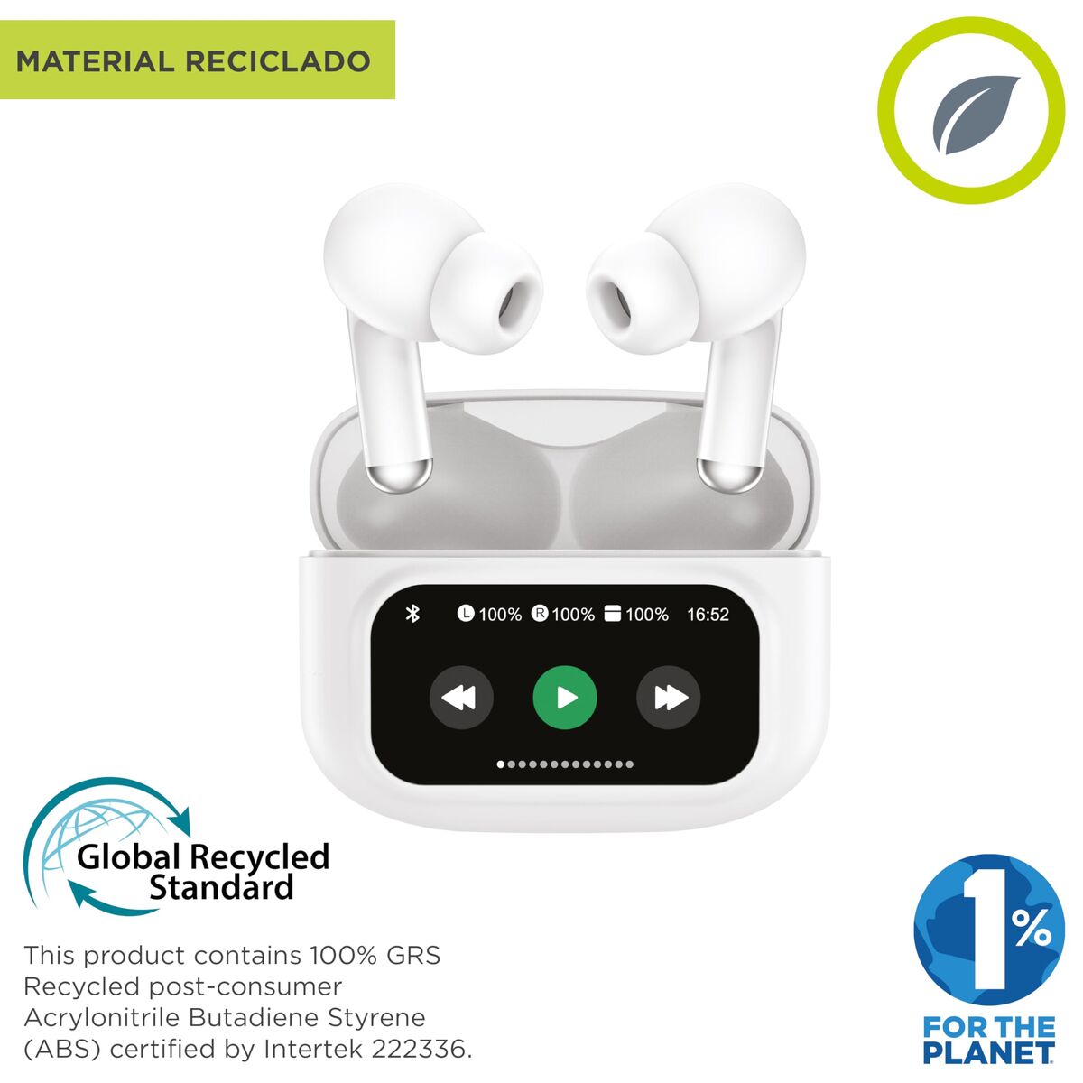 Headphones Muvit MCTWS0007 White LuxuryLifeWay Online Store